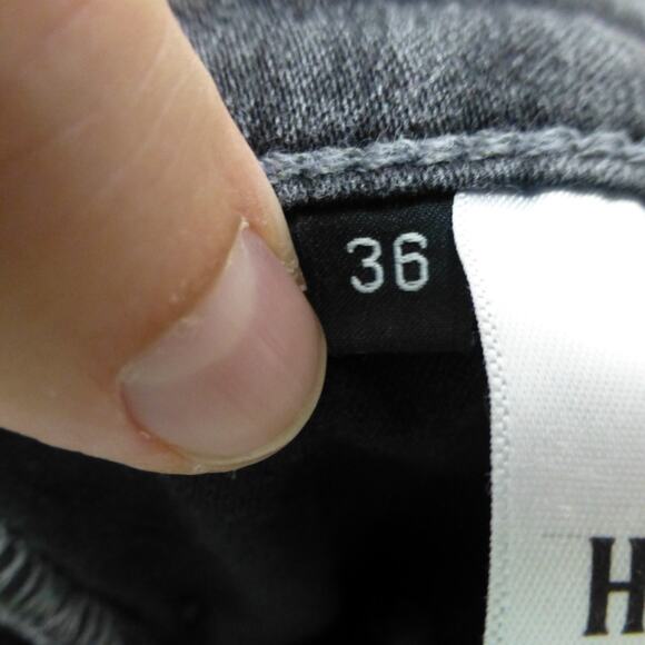 Hudson Jeans Mens 36x31 Gray Ace Skinny Stretch Denim Pockets - Picture 6 of 12